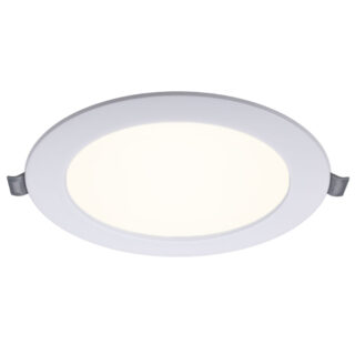 Foco de encastrar INTEGO 2.0 redondo 25W LED 2000lm 3000K 120° Alt.2,7xD.22cm branco