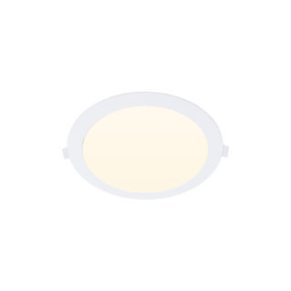 Foco de encastrar INTEGO 2.0 PC redondo 12W LED 1200lm 3000K 120° Alt.2,5xD.17,5cm branco