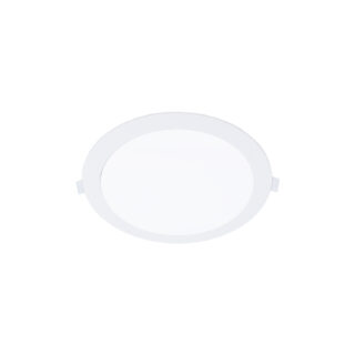 Foco de encastrar INTEGO 2.0 PC redondo 12W LED 1200lm 6400K 120° Alt.2,5xD.17,5cm branco
