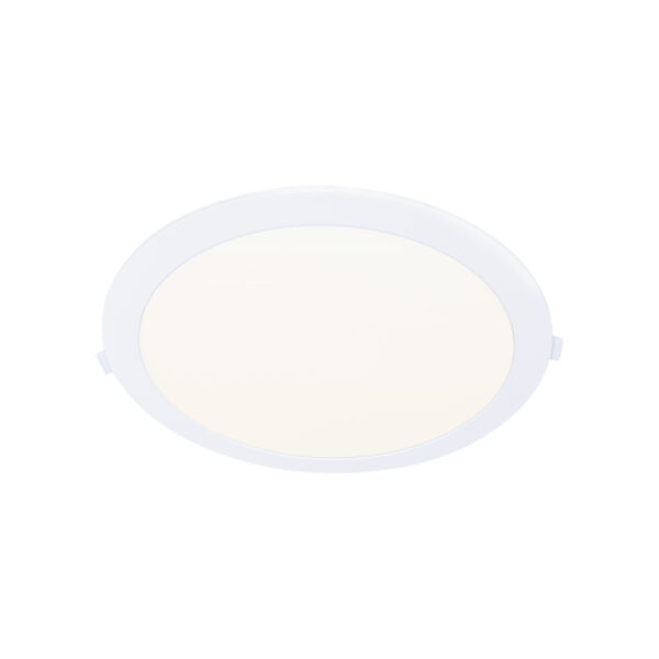 Foco de encastrar INTEGO 2.0 PC redondo 18W LED 1850lm 4000K 120° Alt.2,5xD.22,5cm branco