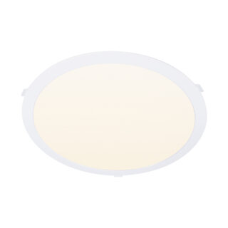 Foco de encastrar INTEGO 2.0 PC redondo 24W LED 2500lm 3000K 120° Alt.2,5xD.30cm branco