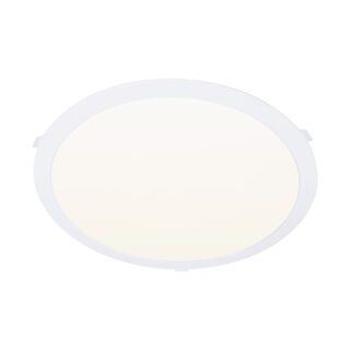 Foco de encastrar INTEGO 2.0 PC redondo 24W LED 2500lm 4000K 120° Alt.2,5xD.30cm branco