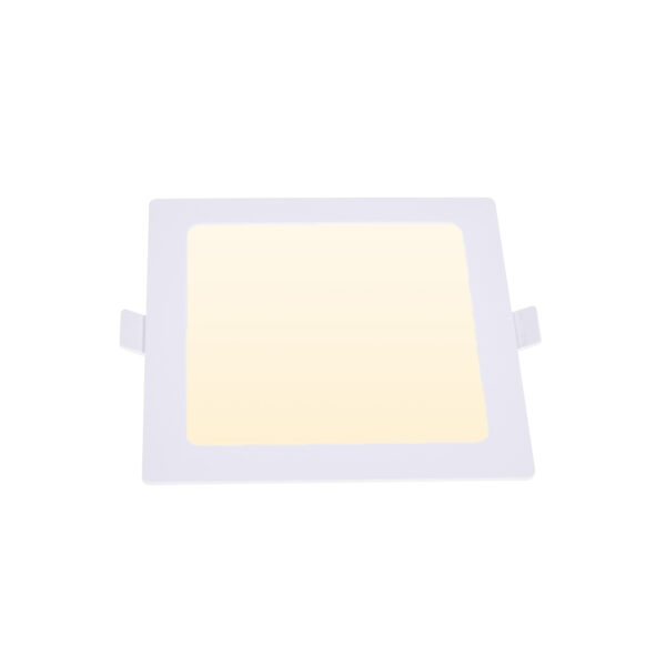 Foco de encastrar INTEGO 2.0 PC quadrado 6W LED 600lm 3000K 120° C.12,5xL.12,5xAlt.2,5cm Branco