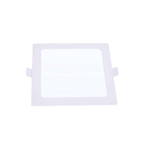 Foco de encastrar INTEGO 2.0 PC quadrado 6W LED 600lm 6400K 120° C.12,5xL.12,5xAlt.2,5cm branco