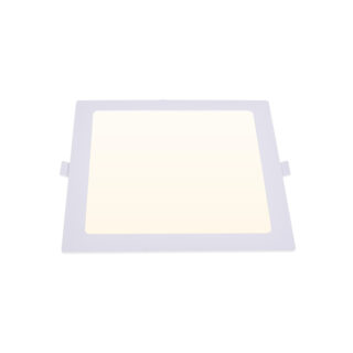 Foco de encastrar INTEGO 2.0 PC quadrado 12W LED 1200lm 4000K 120° C.17,5xL.17,5xAlt.2,5cm branco
