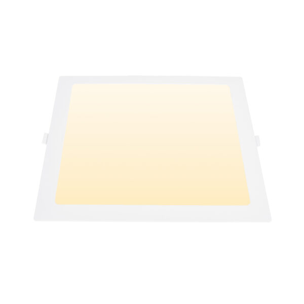 Foco de encastrar INTEGO 2.0 PC quadrado 18W LED 1850lm 3000K 120° C.22,5xL.22,5xAlt.2,5cm branco
