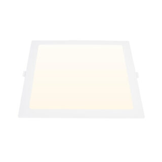 Foco de encastrar INTEGO 2.0 PC quadrado 18W LED 1850lm 4000K 120° C.22,5xL.22,5xAlt.2,5cm branco