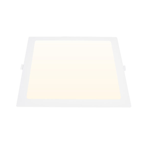 Foco de encastrar INTEGO 2.0 PC quadrado 18W LED 1850lm 4000K 120° C.22,5xL.22,5xAlt.2,5cm branco