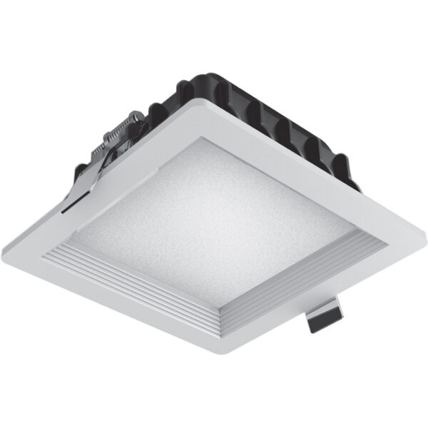 Foco de encastrar INTEGO PRO quadrado 1x21W LED 1130lm 6400K 120° C.14xL.14xAlt.0,5cm branco