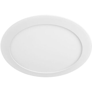 Foco de encastrar LED EVOLUTION redondo 1x12W LED 720lm 3000K Alt.0,2xD.17cm branco
