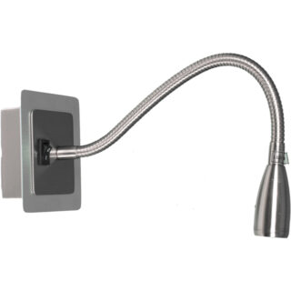 Aplique MARGARIDA 1x3W LED 6000K C.10xL.36cm níquel
