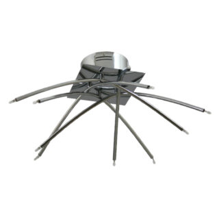 Candeeiro de tecto LEONOR 10xG4 12V Alt.25xD.57cm Cromado