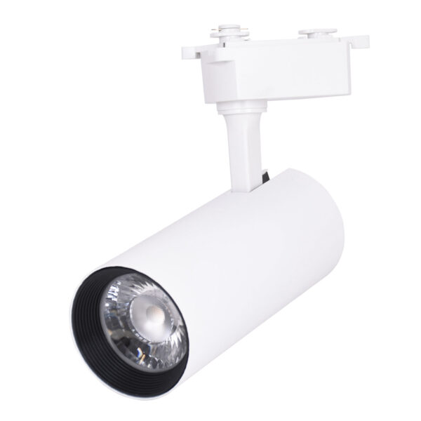 Foco para calha LINE PRO X2 (2condutores) 35W LED 3300lm 4000K 36° C.9xL.7,7xAlt25cm alumínio branco