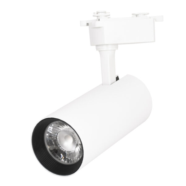 Foco para calha LINE PRO X2 (2condutores) 25W LED 2300lm 4000K 36° C.9xL.6,5xAlt23cm alumínio branco
