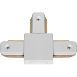 Conector "T" para calha LINE PRO X2 (2 condutores) em alumínio branco