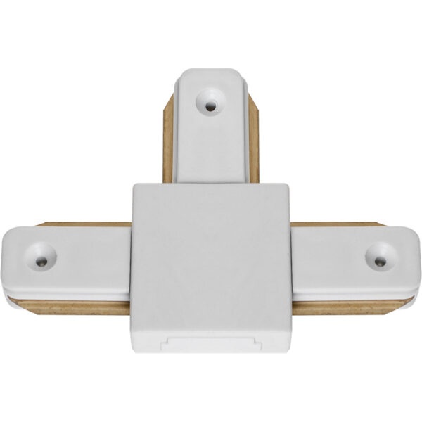 Conector "T" para calha LINE PRO X2 (2 condutores) em alumínio branco