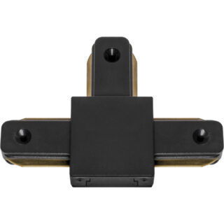 Conector "T" para calha LINE PRO X2 (2 condutores) em alumínio preto