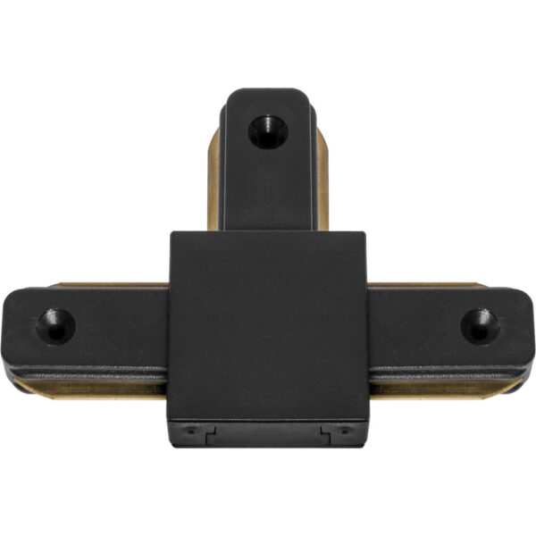 Conector "T" para calha LINE PRO X2 (2 condutores) em alumínio preto