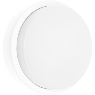 Aplique SURF ECOVISION redondo IP65 1x12W LED 960lm 6400K 120°Alt.5xD.16cm branco