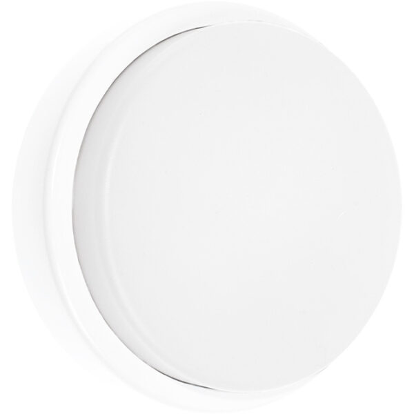 Aplique SURF ECOVISION redondo IP65 1x12W LED 960lm 6400K 120°Alt.5xD.16cm branco