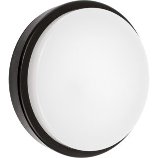 Aplique SURF ECOVISION redondo IP65 1x20W LED 1440lm 6400K 120°Alt.5,4xD.21cm policarbonato preto