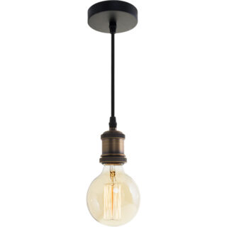 Suspensão SENSATION 1xE27 Alt.Reg.xD.10cm Bronze