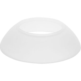 Vidro ALESKA redondo branco D.16xAlt.4,5cm para suspensão