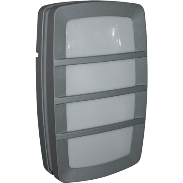 Aplique ANTUÃ IP54 2xE27 C.19xL.9,5xAlt.30cm metal+plástico cinzento