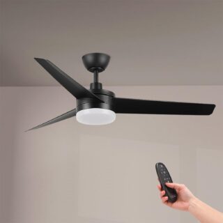 Ventoinha de Teto LED Black Curve CCT