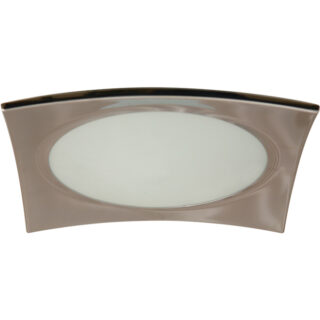 Plafond PETRÓPOLIS pequeno 2xE27 C.30xL.30xAlt.6cm Cromado
