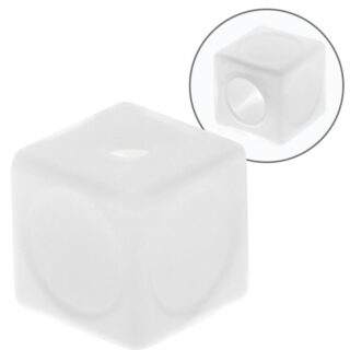 Tulipa OPALINO quadrada de vidro branco C.4,5xL.4,5xAlt.4,5cm, para G4