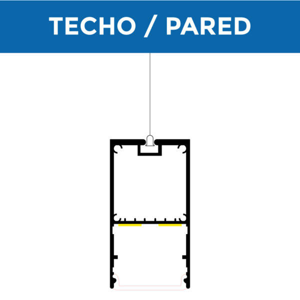 Perfil de aluminio Fint 12/24V 2 metros – Opcional Suspenso - Image 3