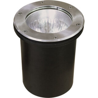 Foco de encastrar solo BIGORNE redondo IP65 1xE27 Alt.0,5xD.21cm níquel