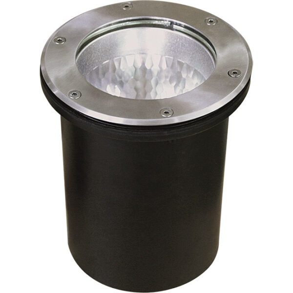 Foco de encastrar solo BIGORNE redondo IP65 1xE27 Alt.0,5xD.21cm níquel