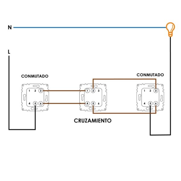 Tomada Simples Cruzamento - EP Branco - Image 2