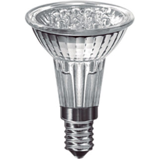 Lâmpada E14 (fino) PAR16 MULTILED 0.8W 4000K 20°Cromada