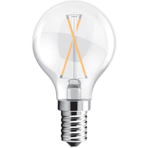 Lâmpada E14 (fino) Esférica VALUE CLASSIC LED 2W 2700K 200lm -A++