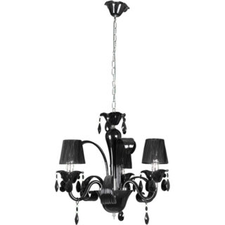 Candeeiro de tecto ADELAIDE 3xE14 Alt.Reg.xD.50cm Preto
