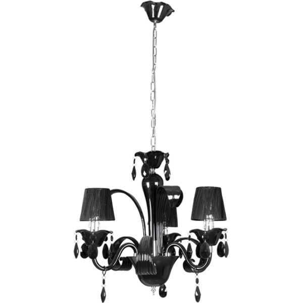 Candeeiro de tecto ADELAIDE 3xE14 Alt.Reg.xD.50cm Preto