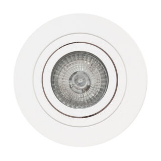Foco de encastrar EROS redondo rotativo 1xGU10 Alt.2,5xD.10cm Branco