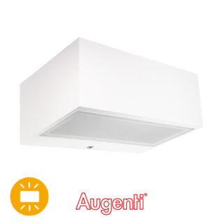 Aplique TECNO IP44 1xR7S 78mm C.17,5xL.11xAlt.7cm alumínio+vidro branco