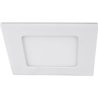 Foco de encastrar EURO quadrado 1x8W LED 418lm 6400K C.12xL.12xAlt.0,2cm branco