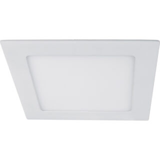 Foco de encastrar EURO quadrado 1x12W LED 756lm 6400K C.17xL.17xAlt.0,2cm branco