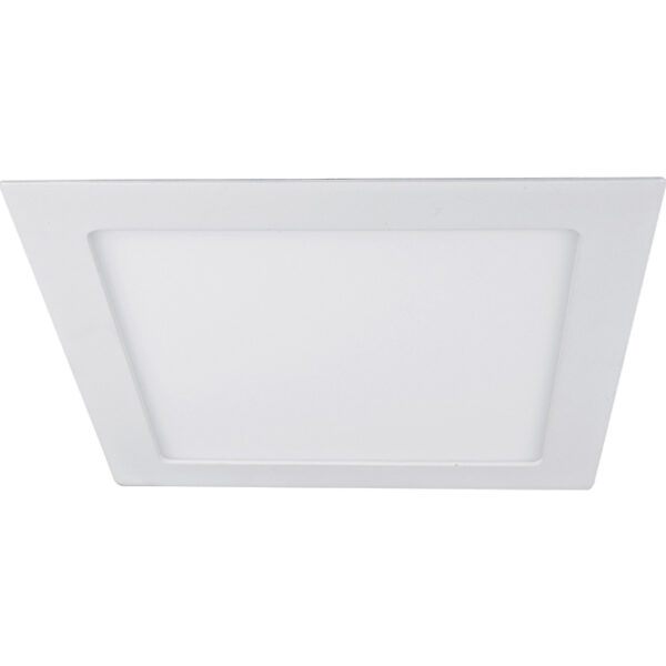 Foco de encastrar EURO quadrado 1x20W LED 1282lm 6400K C.22,5xL.22,5xAlt.0,2cm branco