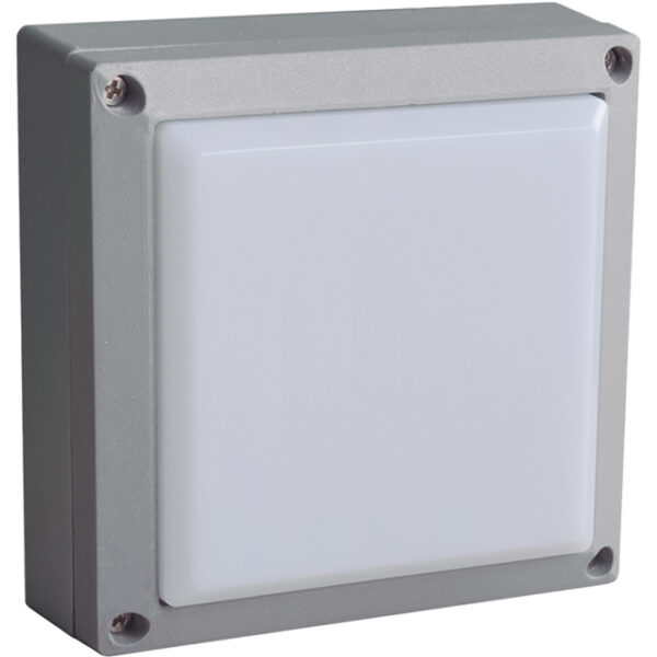 Aplique TENNESSEE IP546W LED 4000K C.14,5xL.6,5xAlt.14,5cm alumínio + PC cinzento