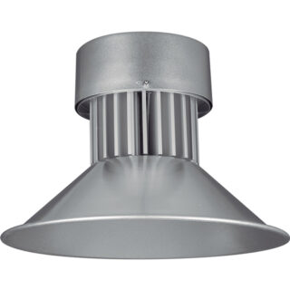 Campânula BRONX 1x50W LED 4000lm 3000K 120° Alt.35xD.41cm prata