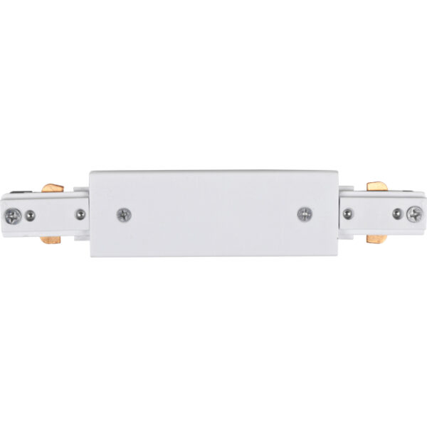 Conector em forma de "I" para calha ALFADUR (2 condutores) em alumínio branco