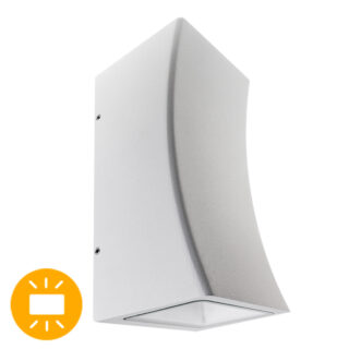 Aplique PARIN IP54 2x6W LED 750lm 4000K C.9,7xL.9xAlt.20cm alumínio branco