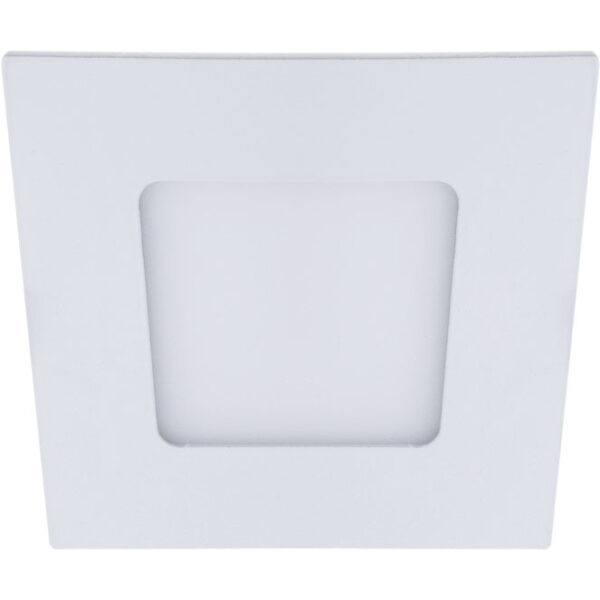 Foco de encastrar FRANCO quadrado 1x3W LED 134lm 4000K 120° C.9xL.9xAlt.0,2cm Branco