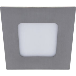 Foco de encastrar FRANCO quadrado 1x3W LED 134lm 4000K 120° C.9xL.9xAlt.0,2cm níquel